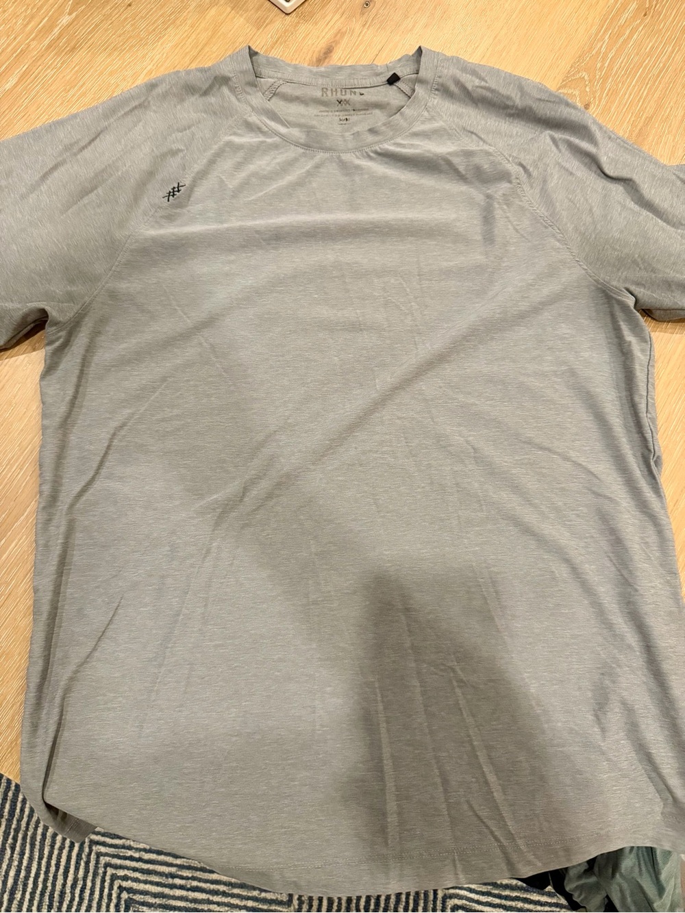 Rhone Men’s Grey Performance Crew Neck Shirt